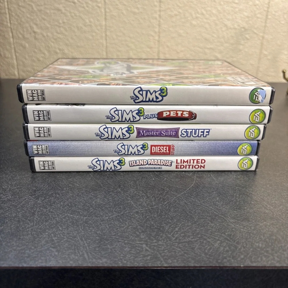 THE SIMS 3 PC MAC Game CD ROM Expansion Packs Manuals Complete Lot of 5